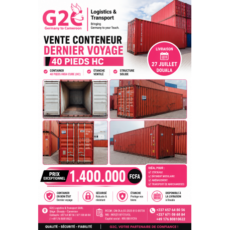 Conteneur 40 Pieds HC